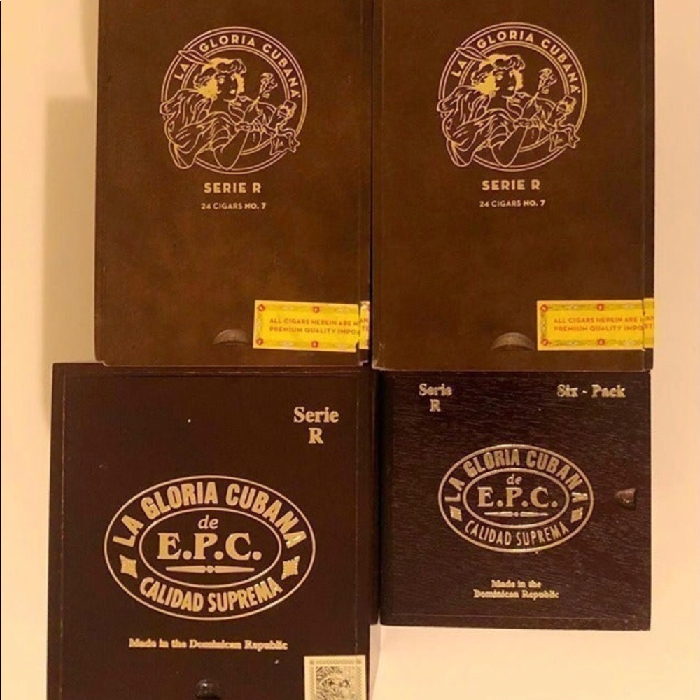 La Gloria Cubana | Serie R - 4 Empty Wooden Cigar Boxes